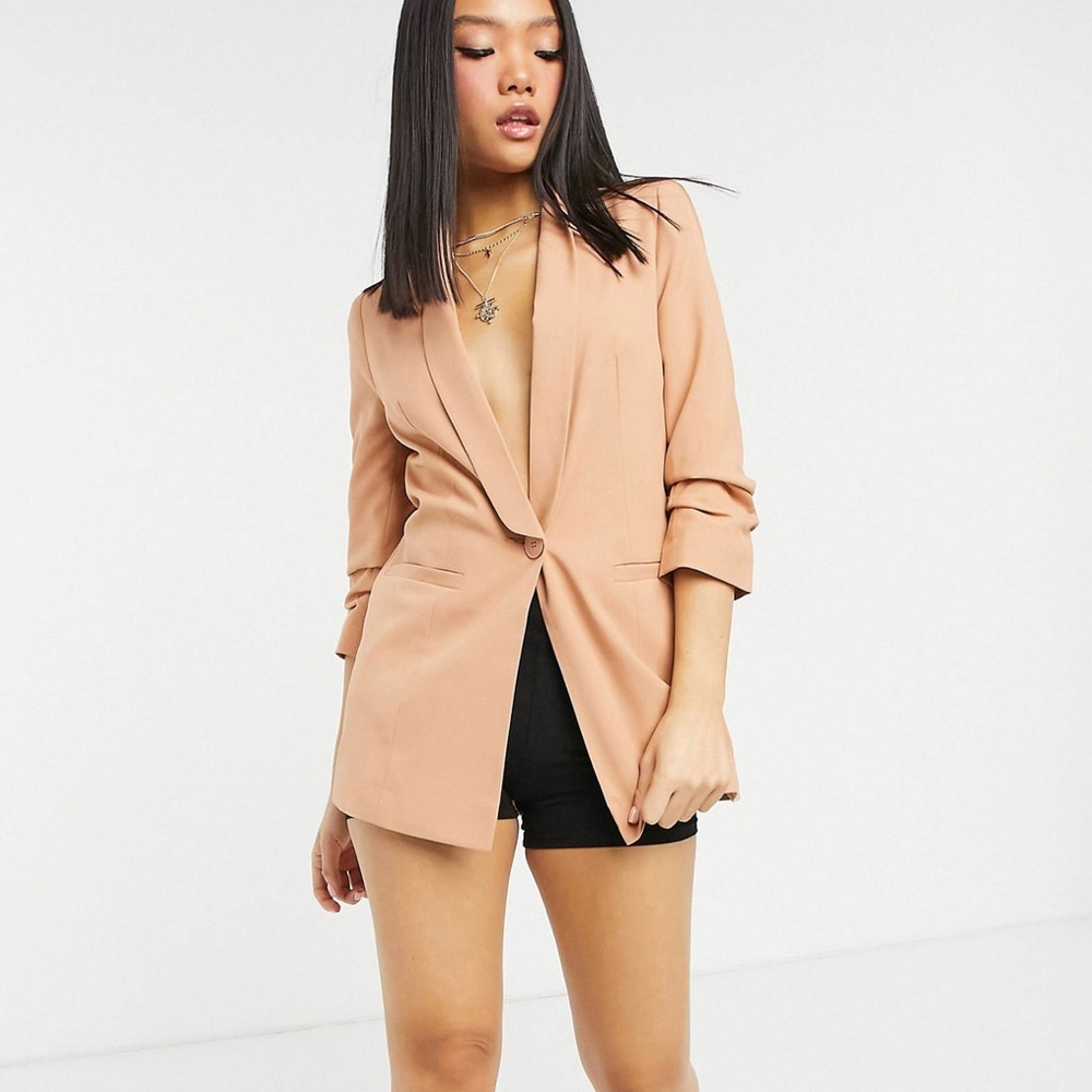 ASOS pink blazer and suit pants